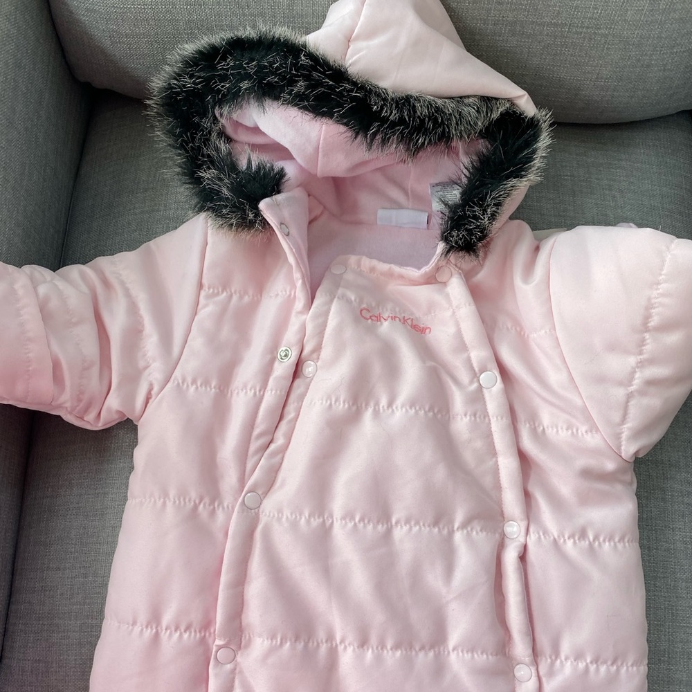 Brand new Calvin Klein baby girl snowsuit